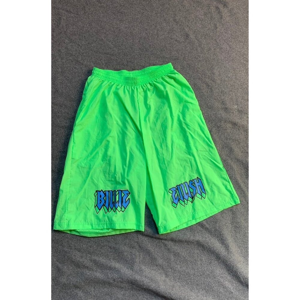 Billie Eilish Green Merch Shorts